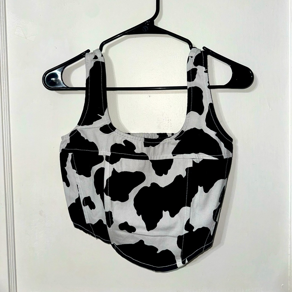 Lone Star cow crop top